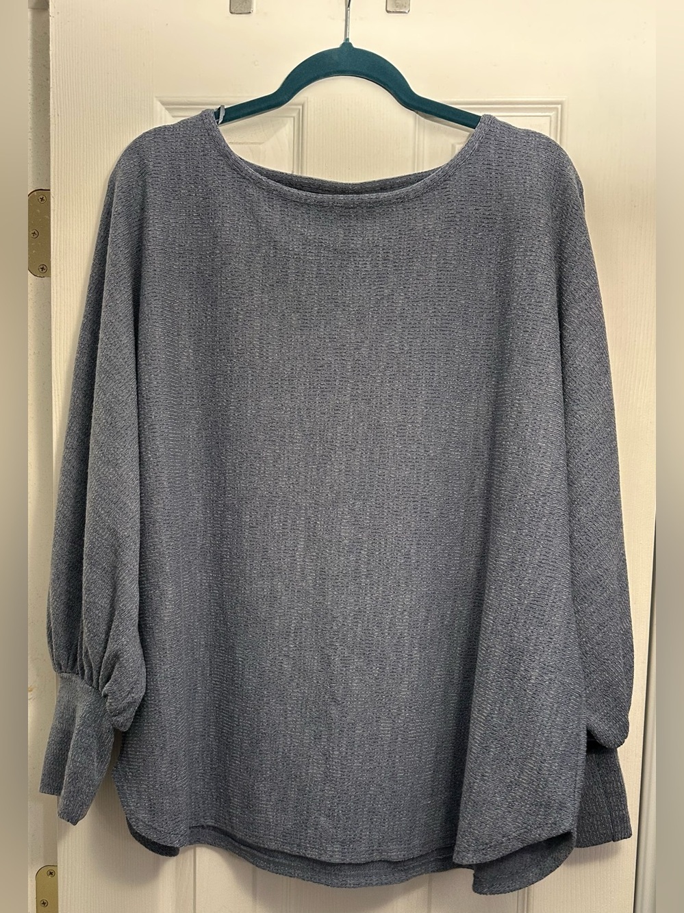 💙 NWT Max Studio London Oversized Grid-Knit Sweater. 2X